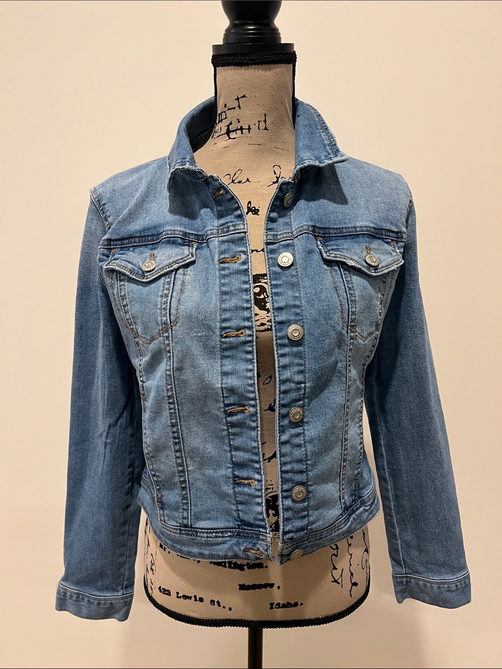 Kensie Light Blue Denim Jean Jacket